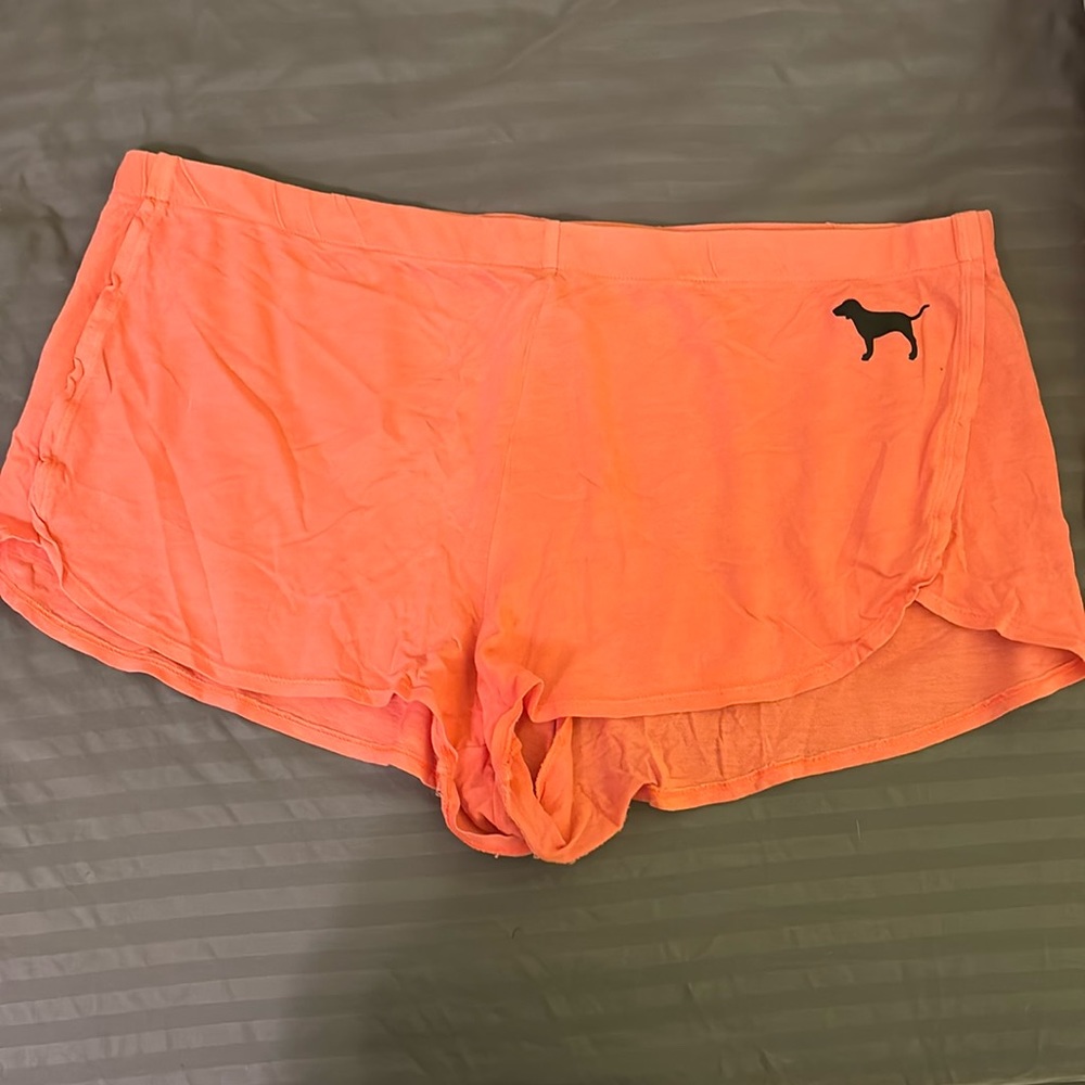 PINK Peach Pajama Shorts
